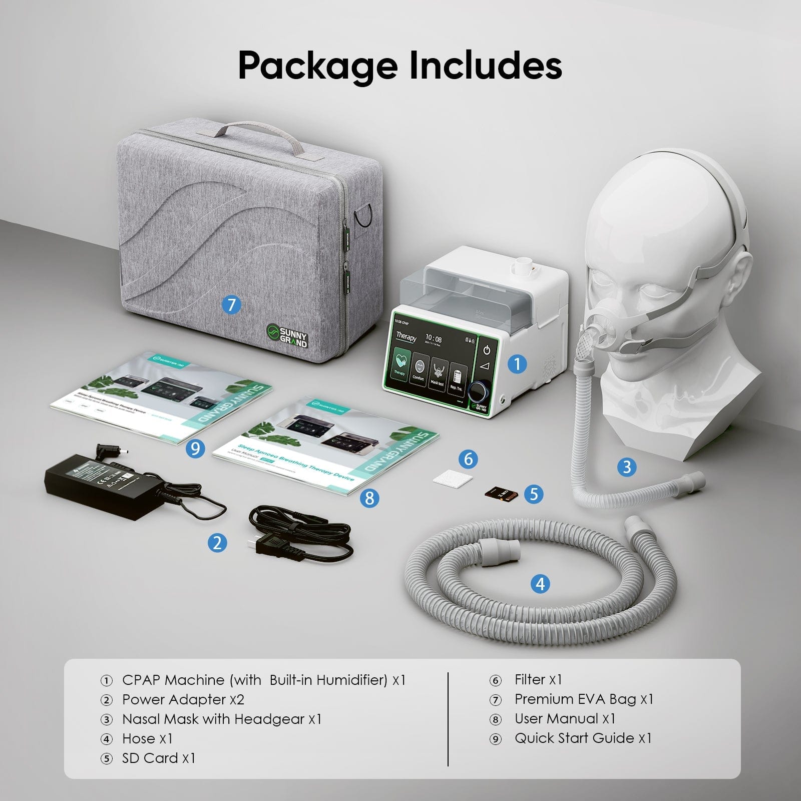 VARON 20A CPAP Machine — Sunnygrand™