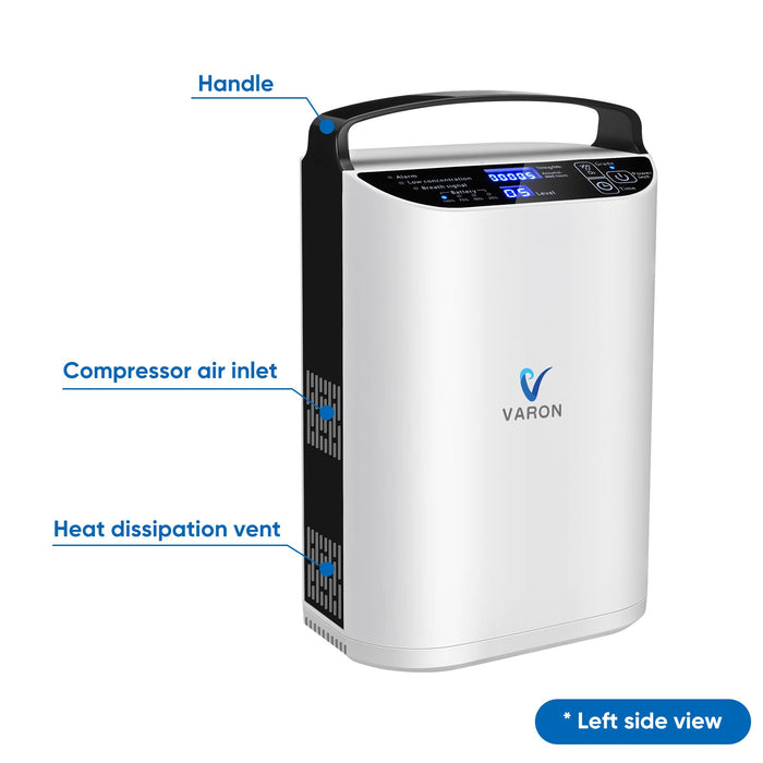 VARON 5L Pulse Flow Portable Oxygen Concentrator VP-1
