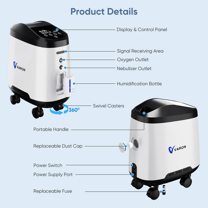 VH-2 PRO High-Performance Oxygen Concentrator | Safe Home Use Device