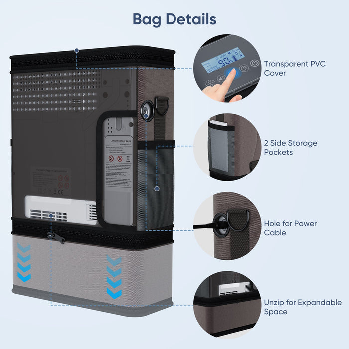VARON 1-6L Continuous Flow Portable Oxygen Concentrator VP-6