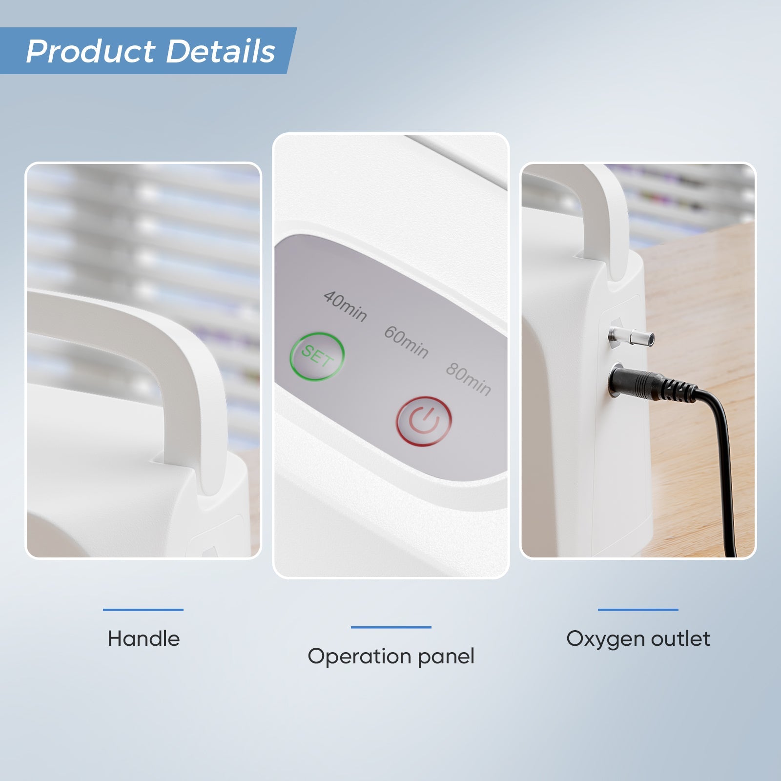 VARON 3L/min Portable Oxygen Concentrator VL-1