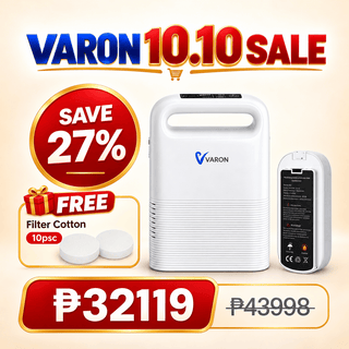 VARON VP-2 Oxygen Concentrator Combo with Extra Battery