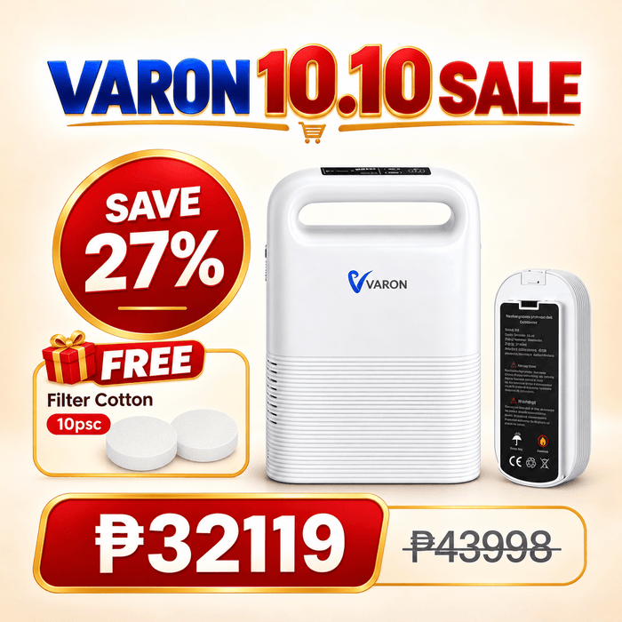VARON 5L Pulse Flow Portable Oxygen Concentrator VP-2