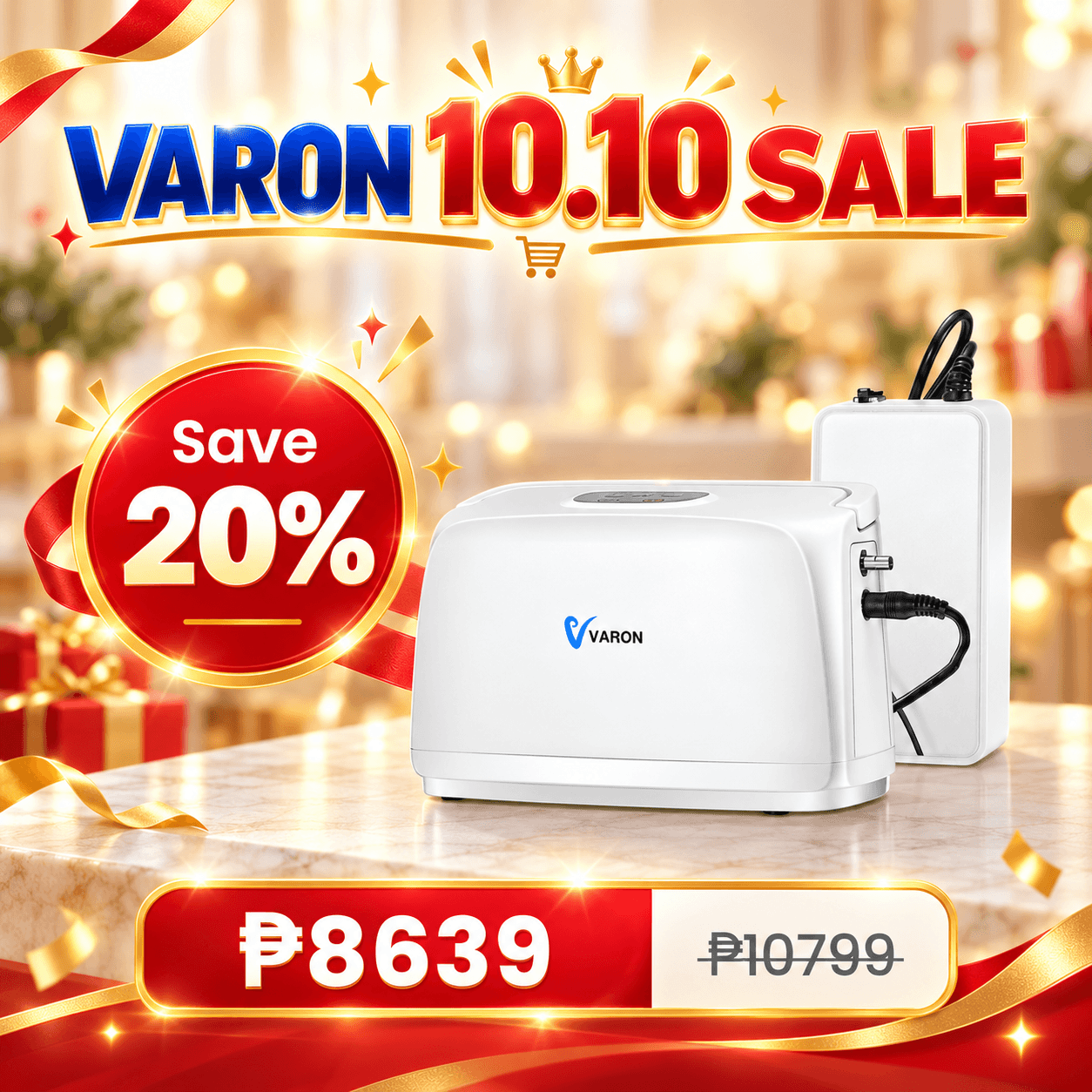 VARON 3L/min Portable Oxygen Concentrator VL-1