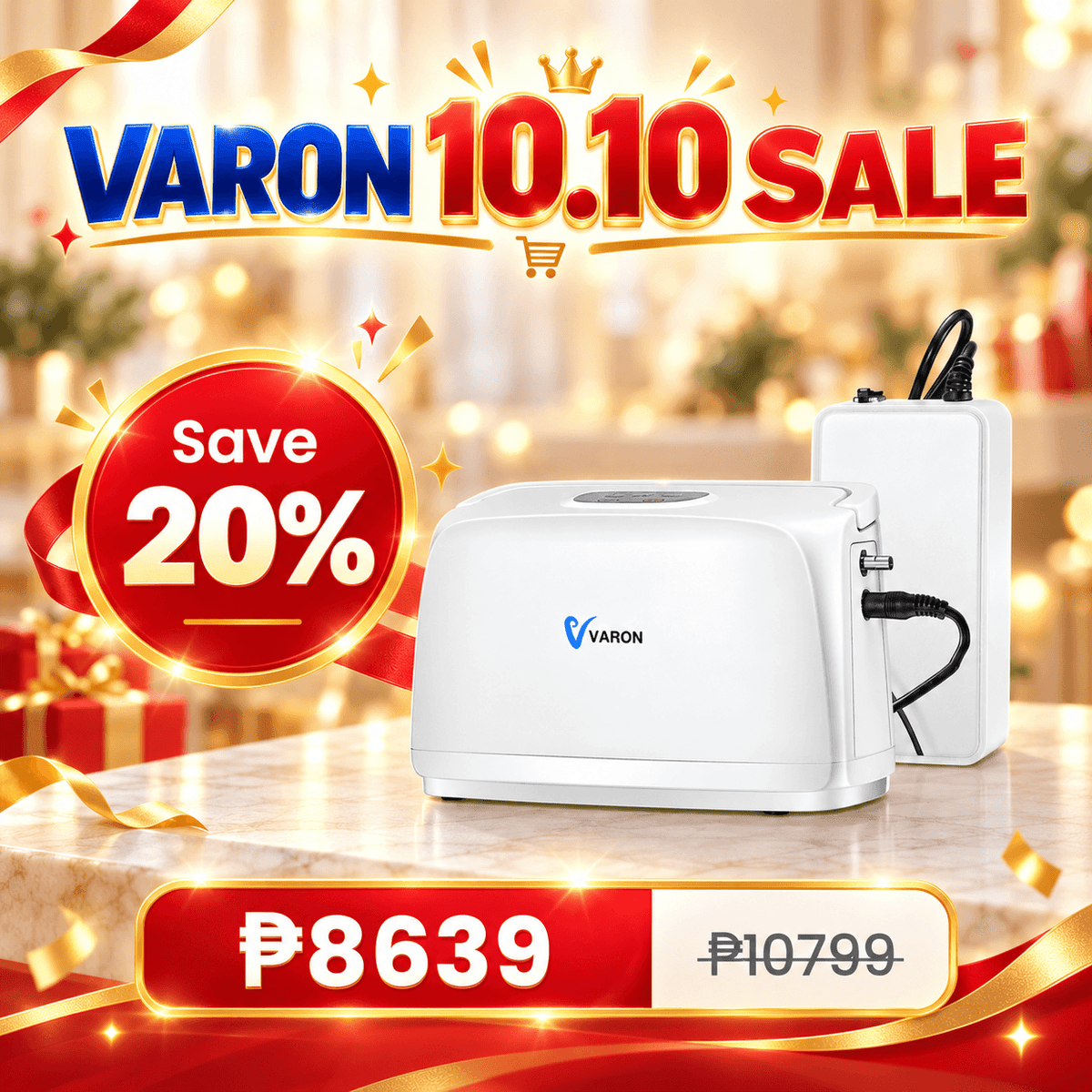 VARON 3L/min Portable Oxygen Concentrator VL-1