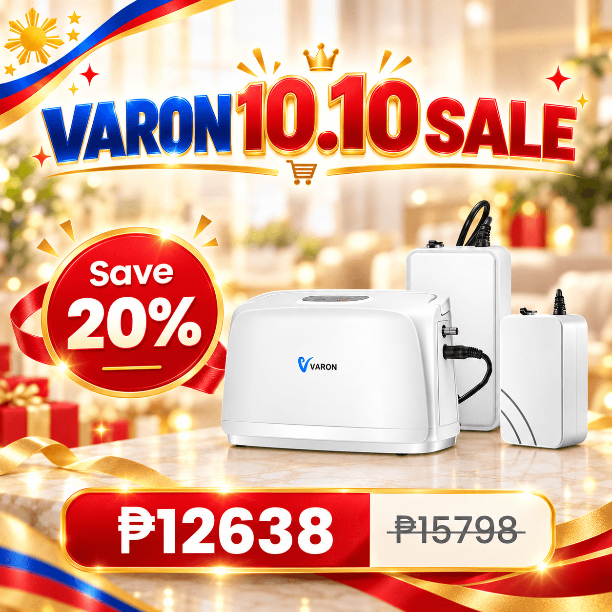 VARON 3L/min Portable Oxygen Concentrator VL-1
