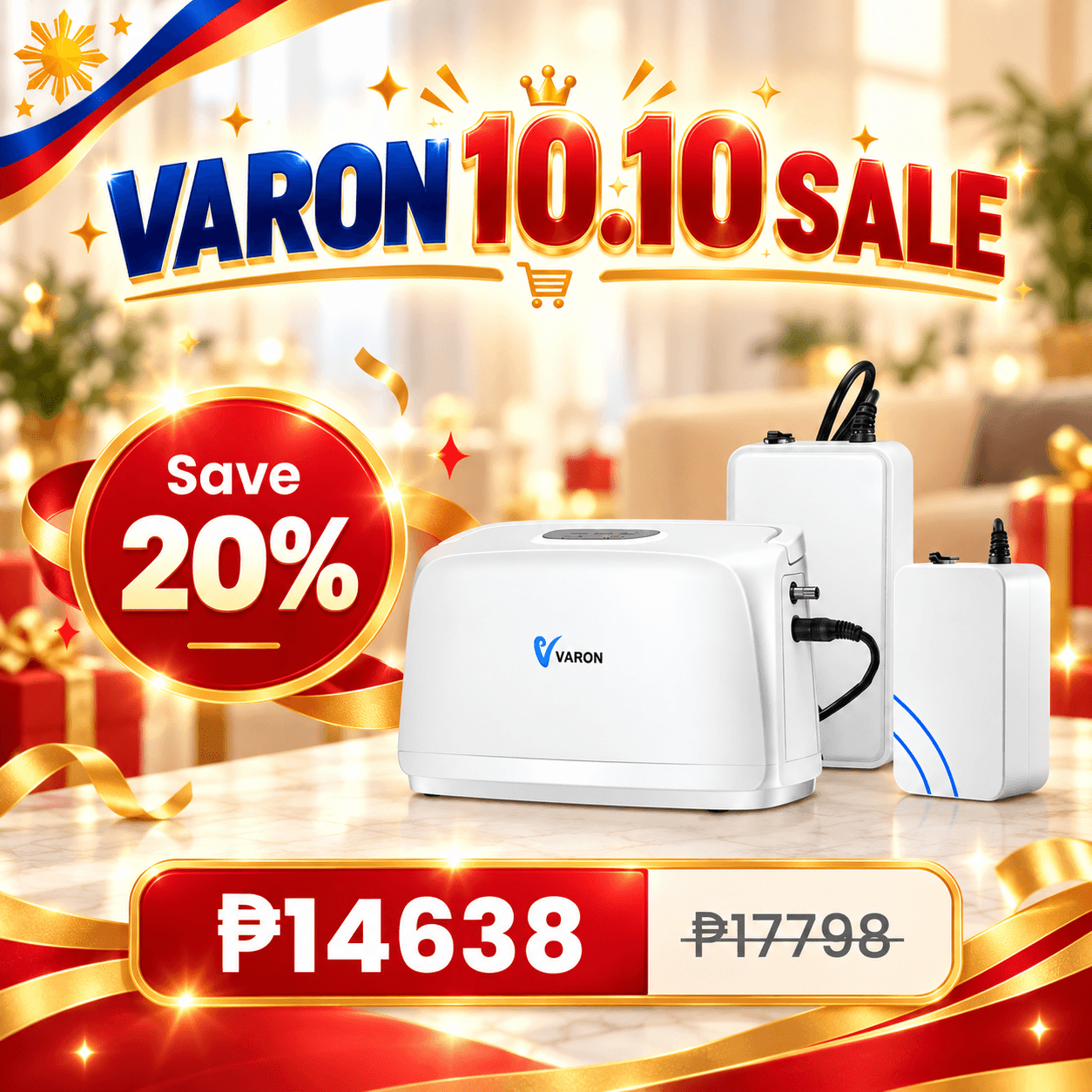 VARON 3L/min Portable Oxygen Concentrator VL-1