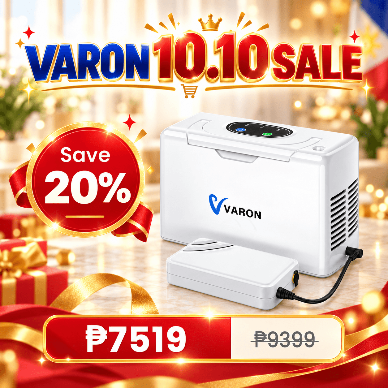 VARON 3L/min Portable Oxygen Concentrator VL-2