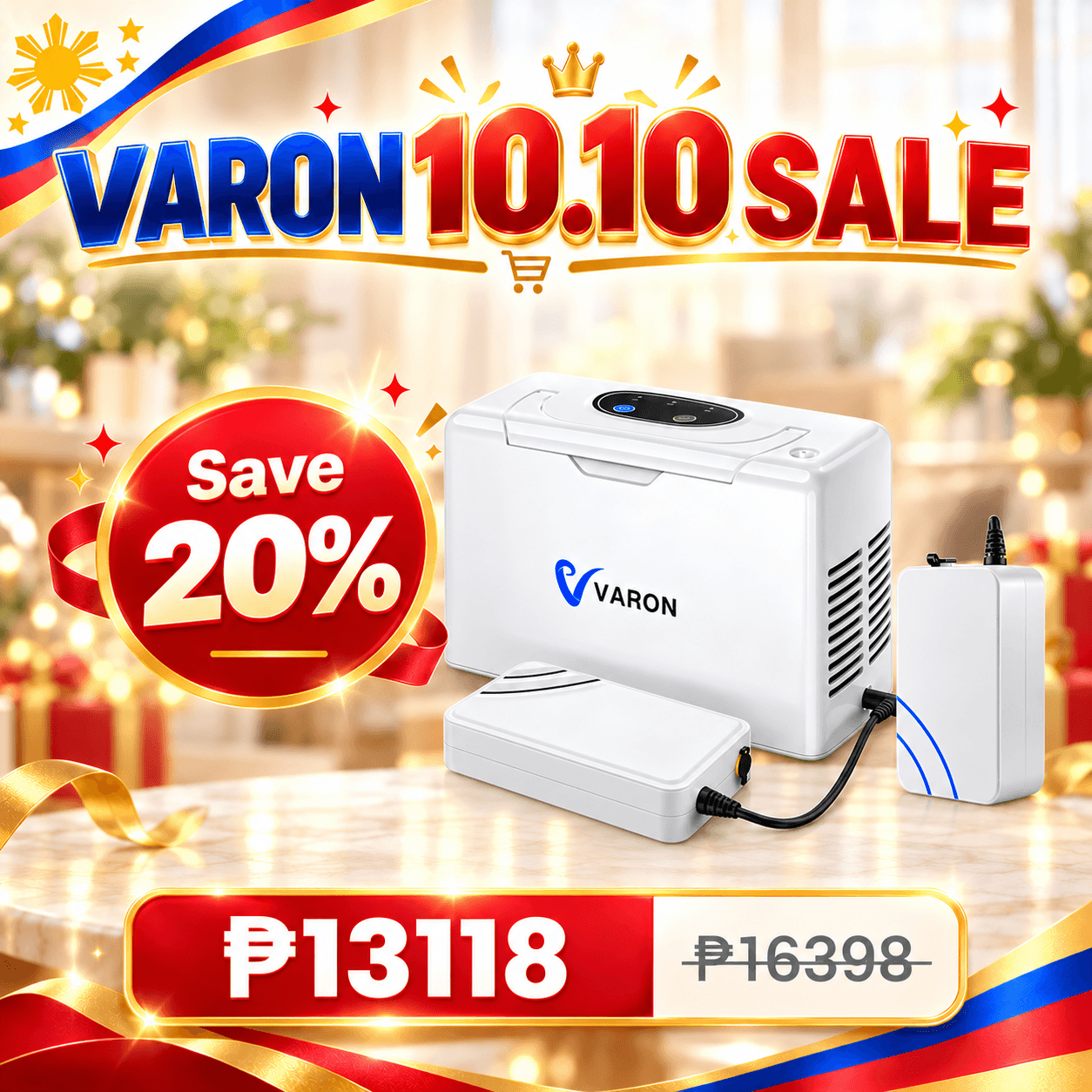 VARON 3L/min Portable Oxygen Concentrator VL-2
