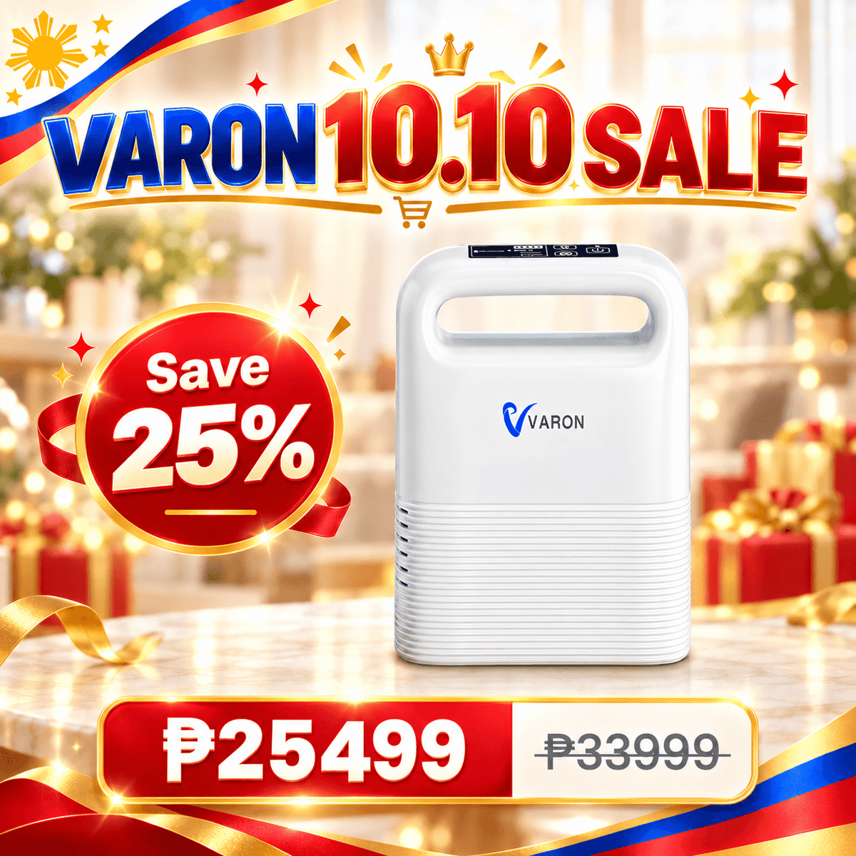 VARON 5L Pulse Flow Portable Oxygen Concentrator VP-2
