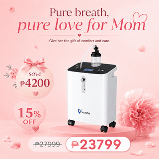 7×24  Use|VARON Serene 3 1-10L Quiet Oxygen Concentrator 