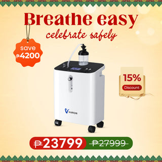 VARON Serene 3 Quiet Home Oxygen Concentrator | 1-10L/min Flow Settings