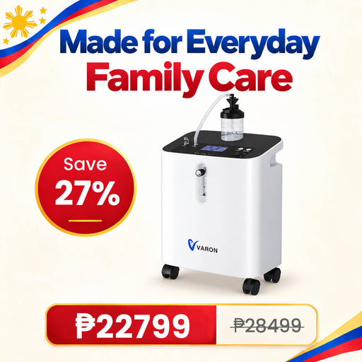 VARON Serene 3 Quiet Home Oxygen Concentrator | 1-10L/min Flow Settings