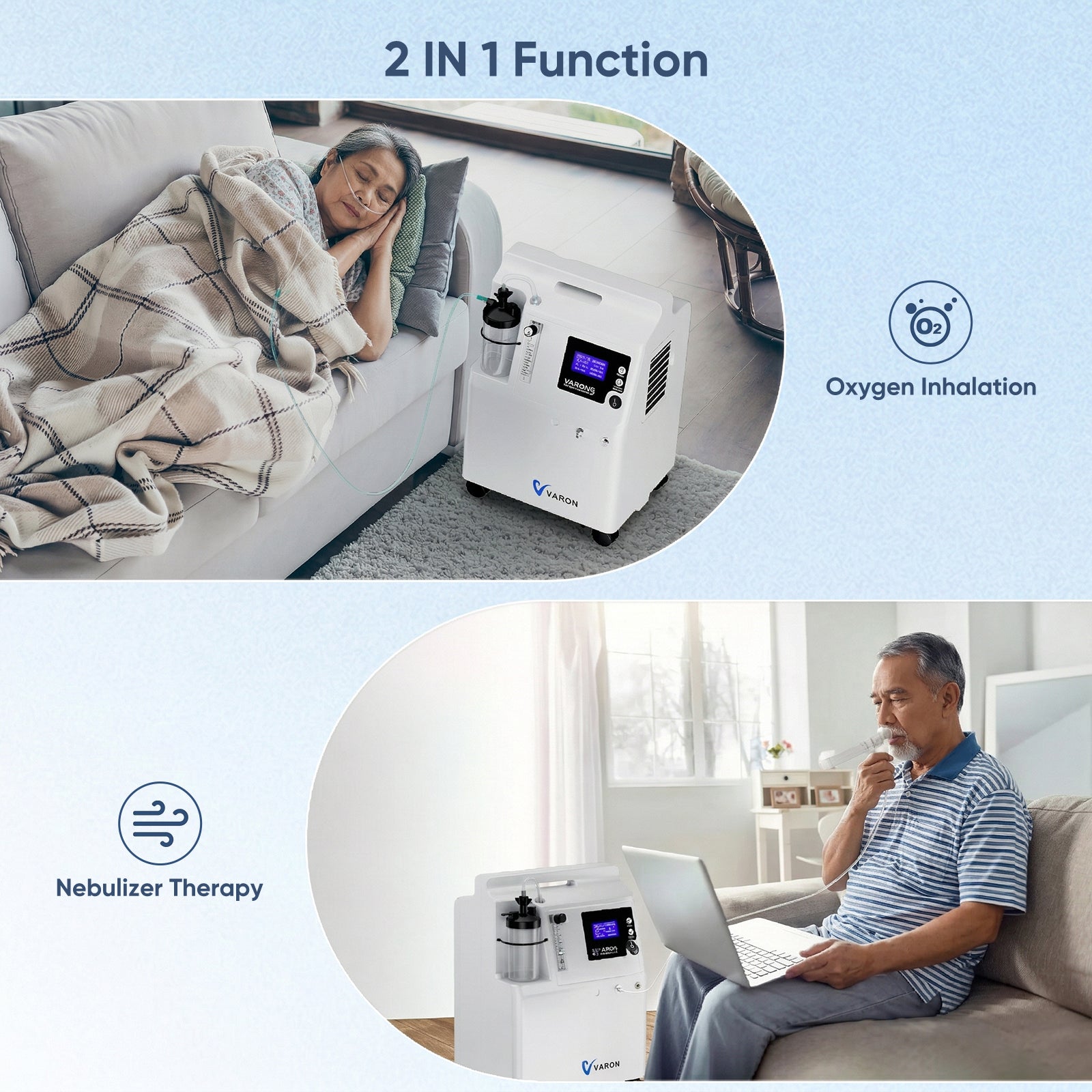 VARON 5L Premium Home Oxygen Concentrator Serene 5