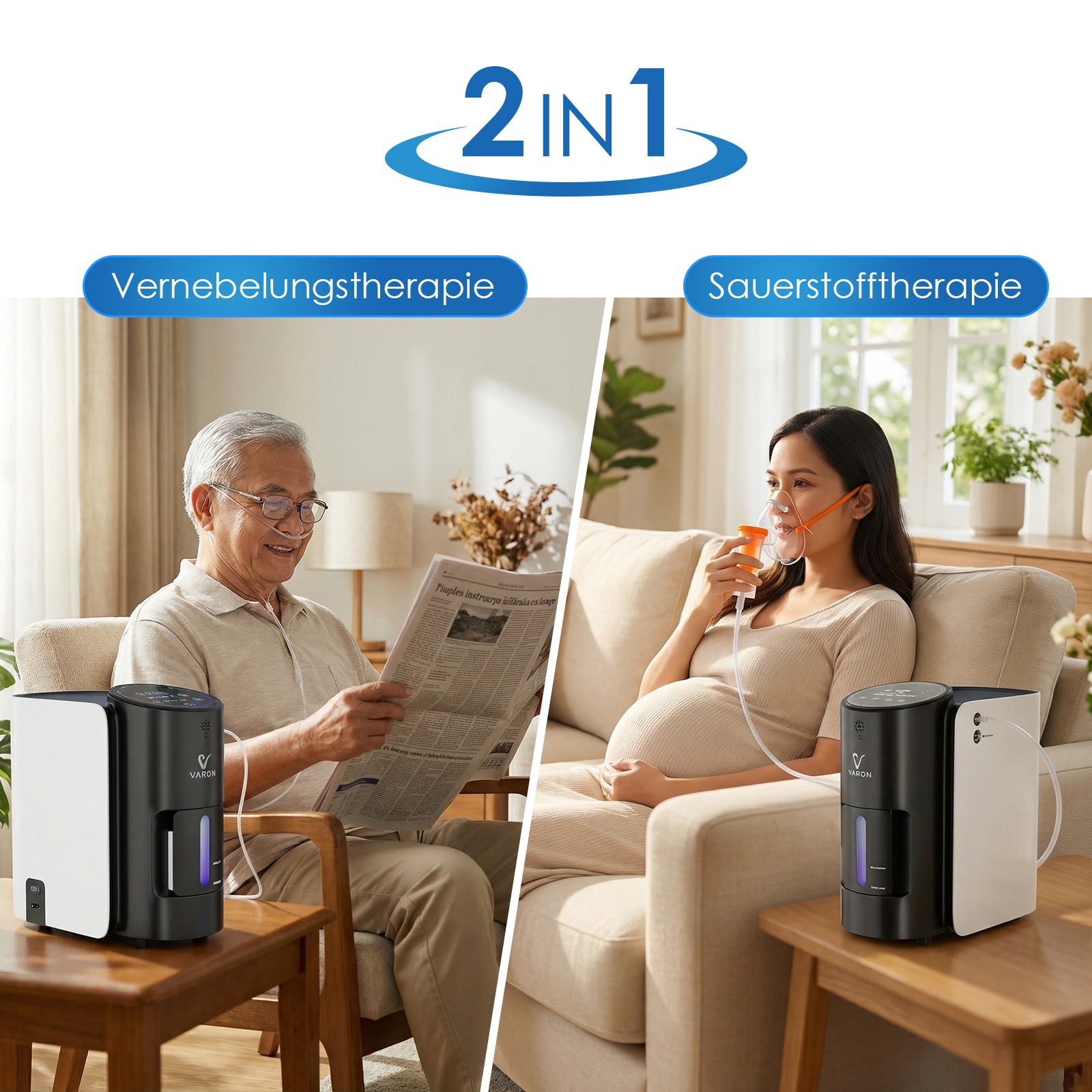 VARON  1-7L/min Home Oxygen Concentrator VH-1