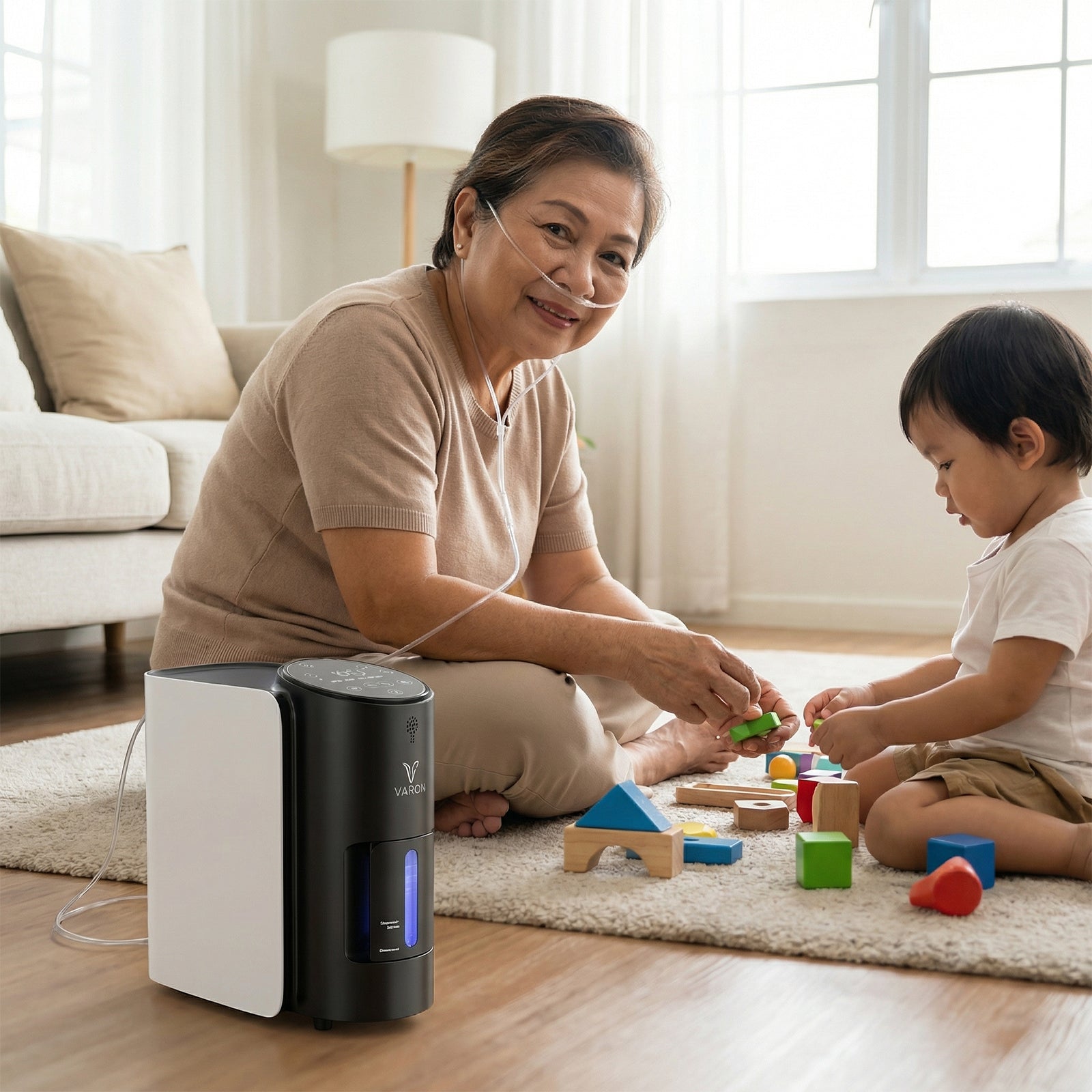 VARON  1-7L/min Home Oxygen Concentrator VH-1