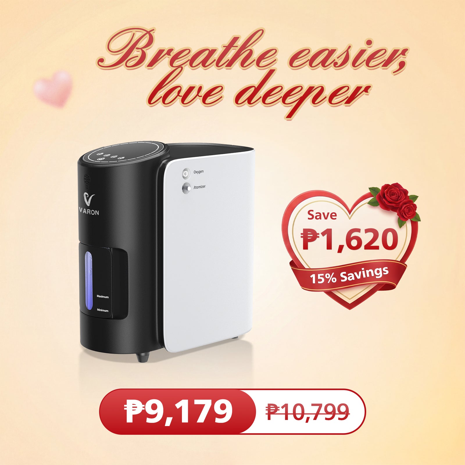 VARON  1-7L/min Home Oxygen Concentrator VH-1