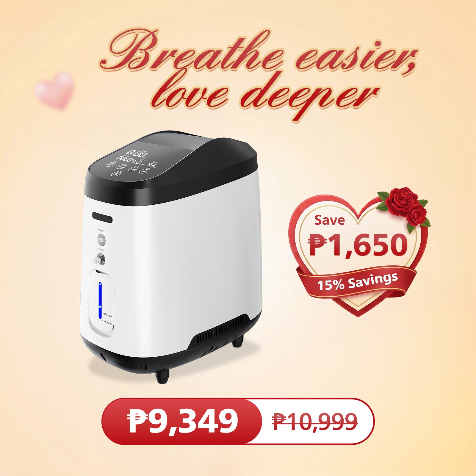 VARON 1-7L/min Home Oxygen Concentrator VH-2