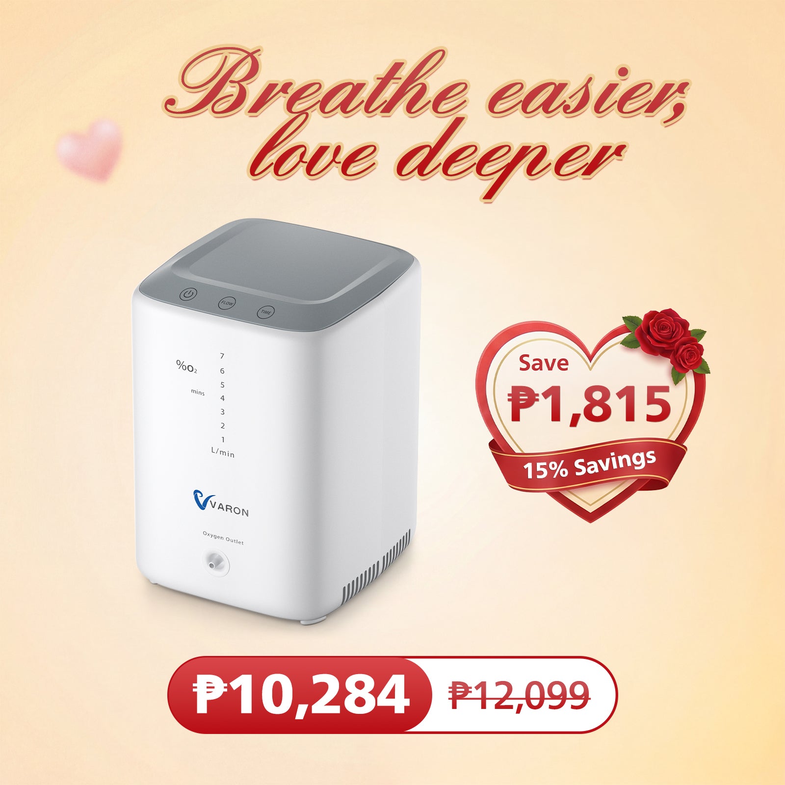 VARON 1-7L/min  Home Oxygen Concentrator VH-3