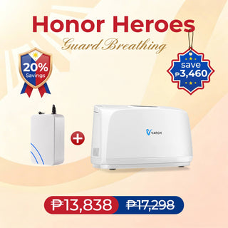 VARON VL-1 Oxygen Concentrator Combo with Extra Battery