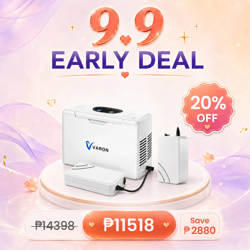 VARON VL-2 Oxygen Concentrator Combo with Extra Battery