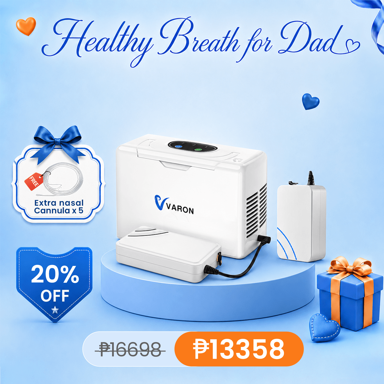 VARON 3L/min Portable Oxygen Concentrator VL-2