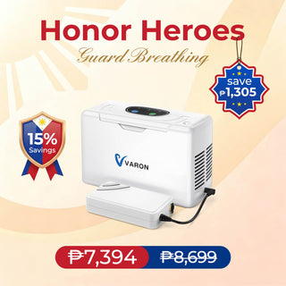VARON 3L Continuous  Flow Portable Oxygen Concentrator VL-2