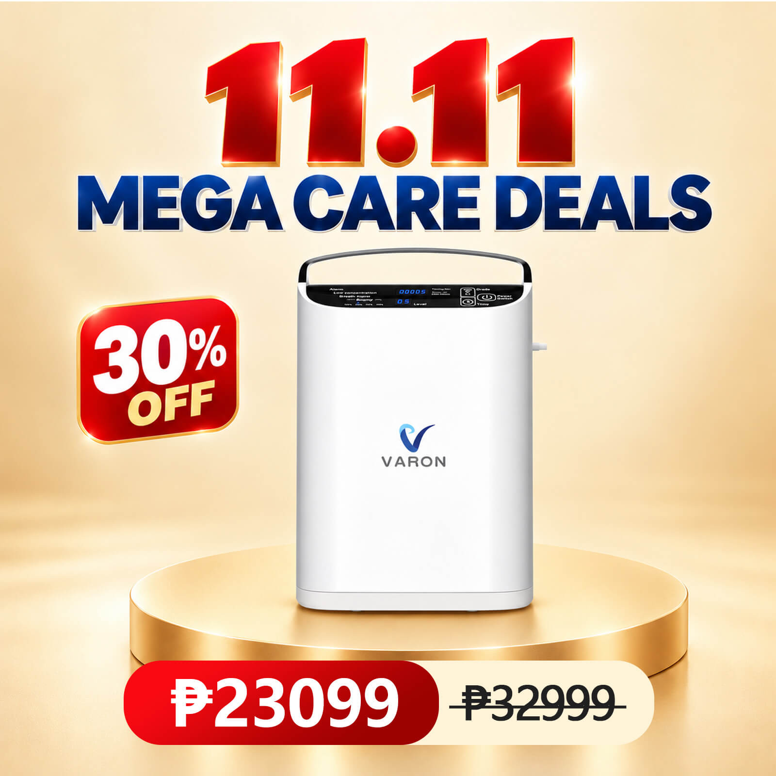 VARON 5L Pulse Flow Portable Oxygen Concentrator VP-1
