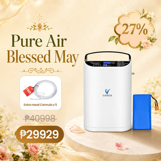 VARON VP-1 Oxygen Concentrator Combo with Extra Battery