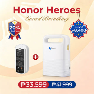 VARON VP-2 Oxygen Concentrator Combo with Extra Battery