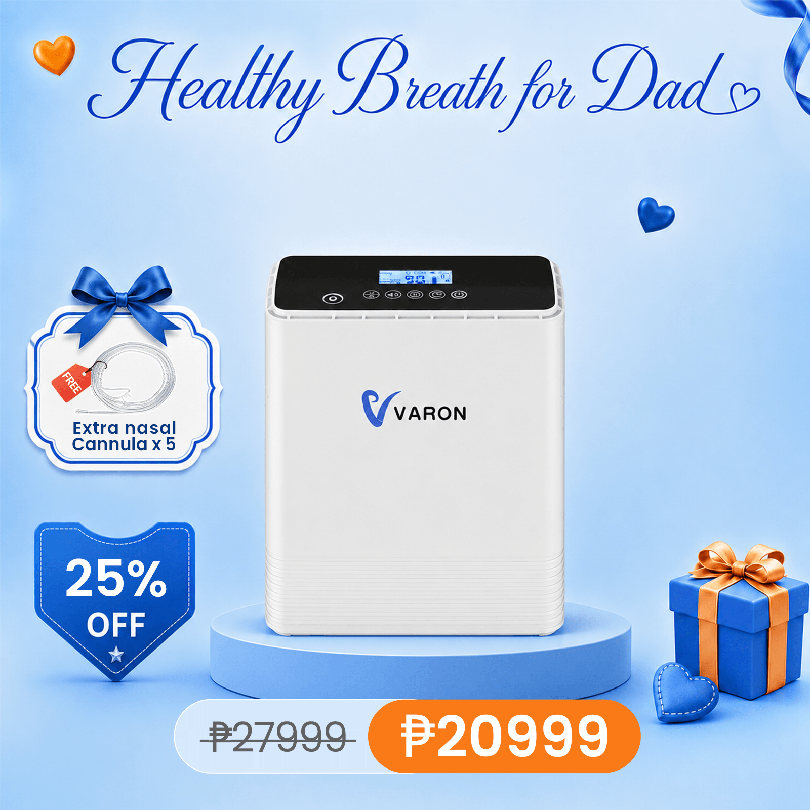 VARON 1-6L Continuous Flow Portable Oxygen Concentrator VP-6