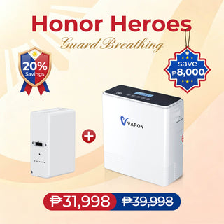 VARON VP-6 Oxygen Concentrator Combo with Extra Battery