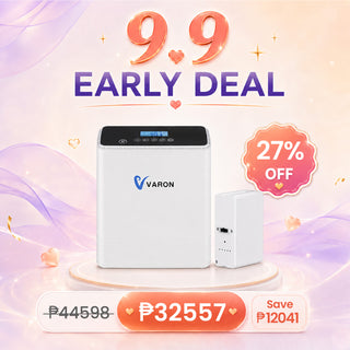 VARON VP-6 Oxygen Concentrator Combo with Extra Battery