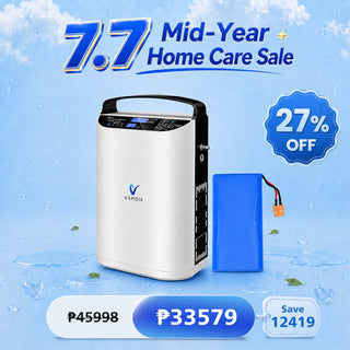 VARON VP-1 Oxygen Concentrator Combo with Extra Battery