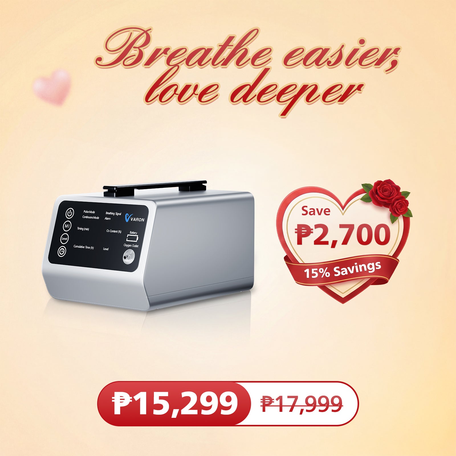 VARON travel oxygen concentrator VT-1