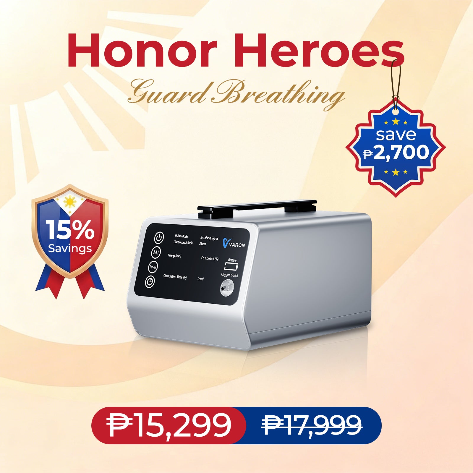 VARON travel oxygen concentrator VT-1