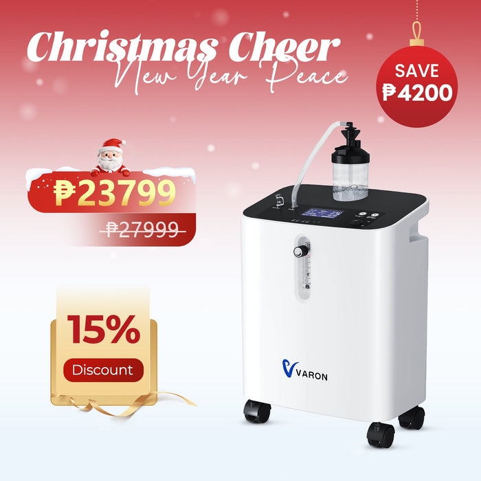 VARON Serene 3 Quiet Home Oxygen Concentrator | 1-10L/min Flow Settings