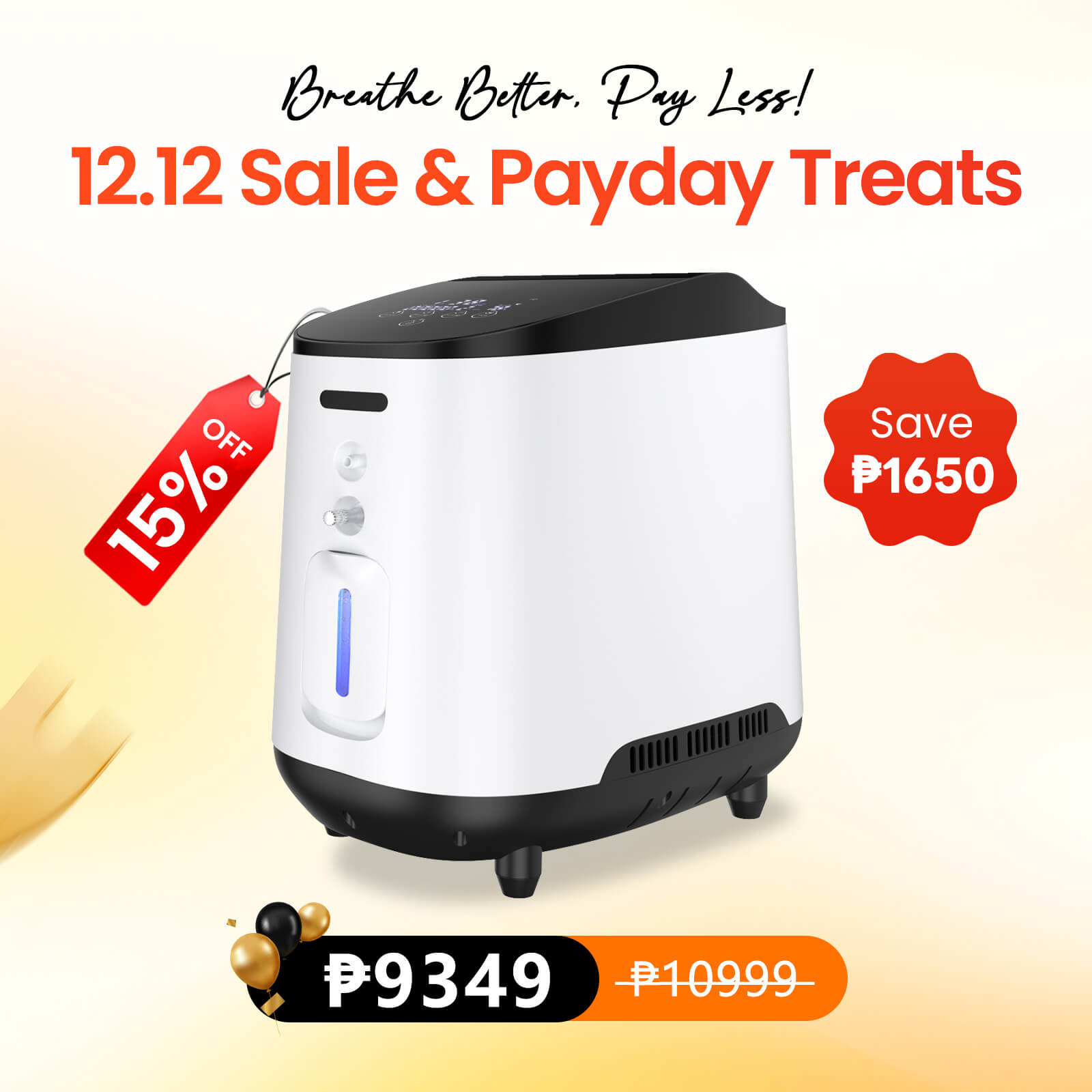 VARON 1-7L/min Home Oxygen Concentrator VH-2