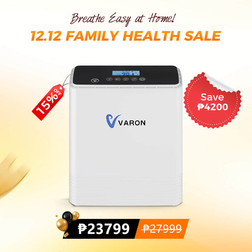 VARON 1-6L Continuous Flow Portable Oxygen Concentrator VP-6